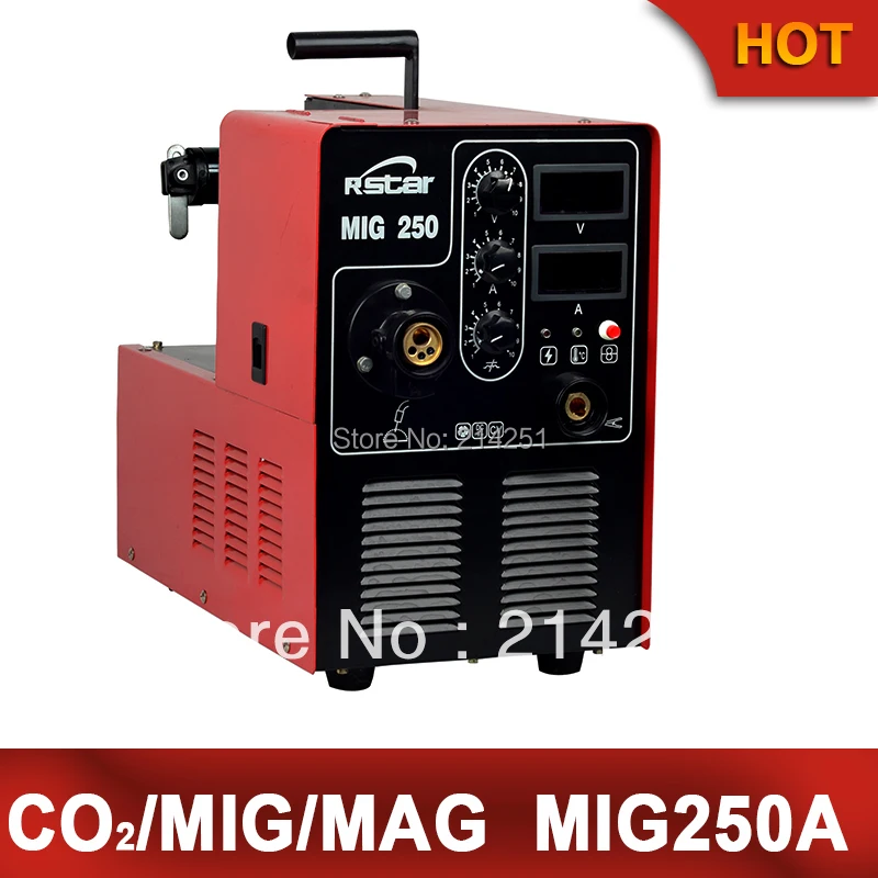 Реальные Лидер продаж МИГ mag сварочный аппарат IGBT mig250amp(380 В) сварочный аппарат