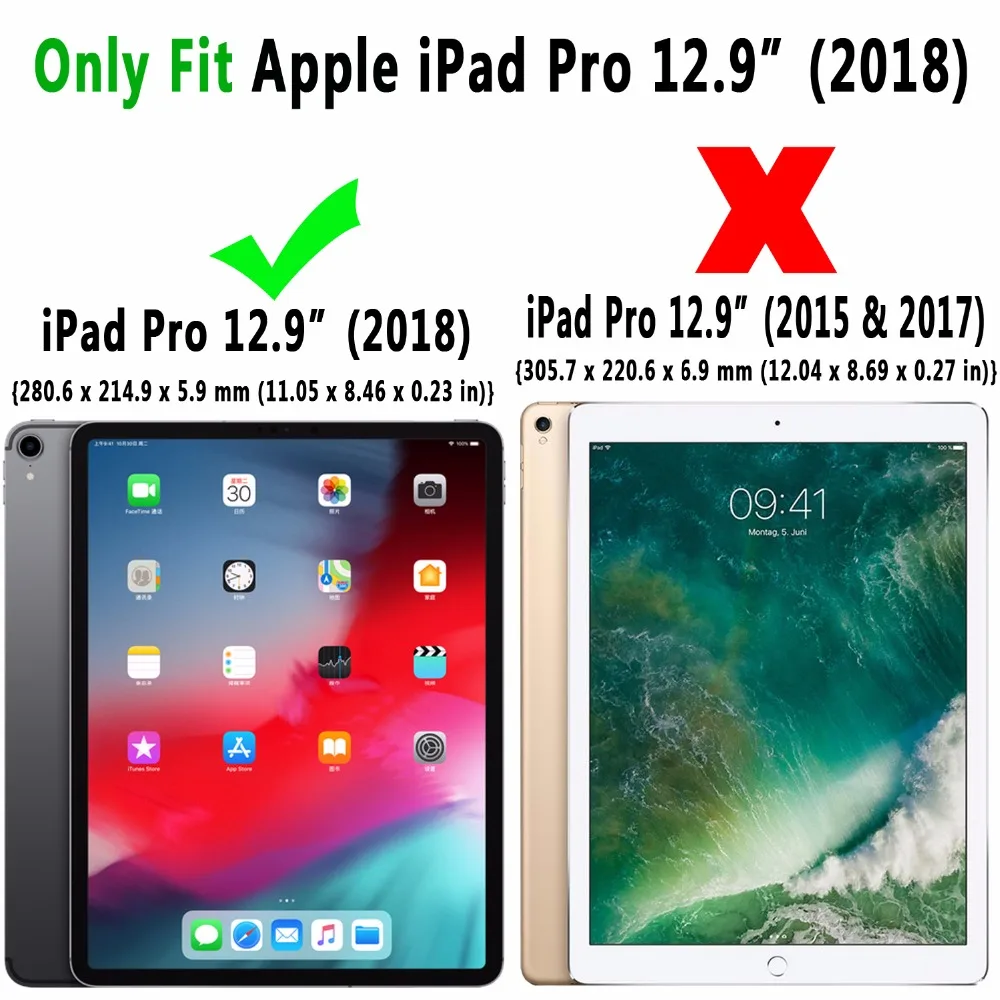 Тонкий беспроводной Bluetooth клавиатура кожаный чехол для Apple iPad Pro 12,9 12,9 Funda Coque с карандашом держа слот