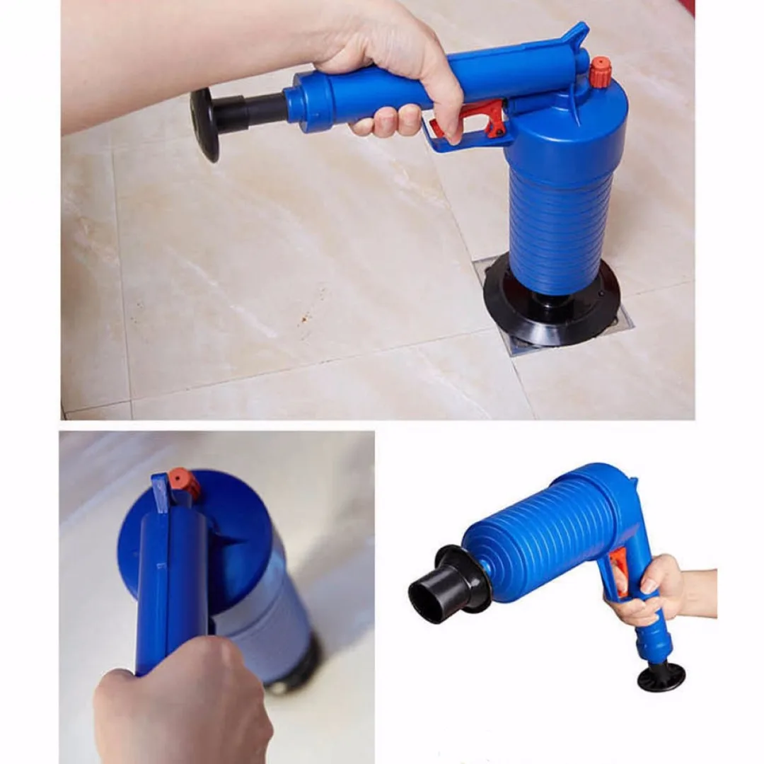JX-LCLYL Toilet Floor Drain Canalisation Air Power Plunger Blaster Pump Cleaner Home | Дом и сад