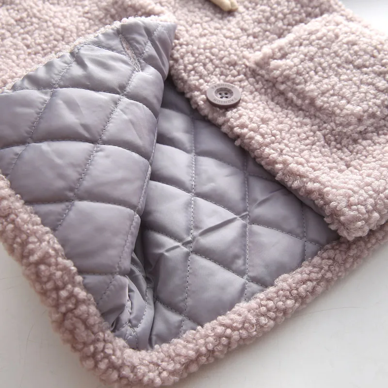 Baby girl fleece outerwear Coat Tops spring autumn winter Kids Thicken Cotton Outerwear Jackets For Girl | Детская одежда и обувь