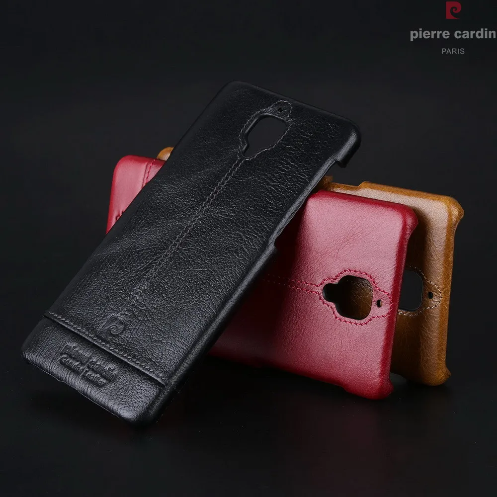 Чехол Pierre Cardin для OnePlus 3T 3T Three Роскошный чехол для телефона из натуральной кожи жесткая тонкая задняя крышка для One Plus 3t 3