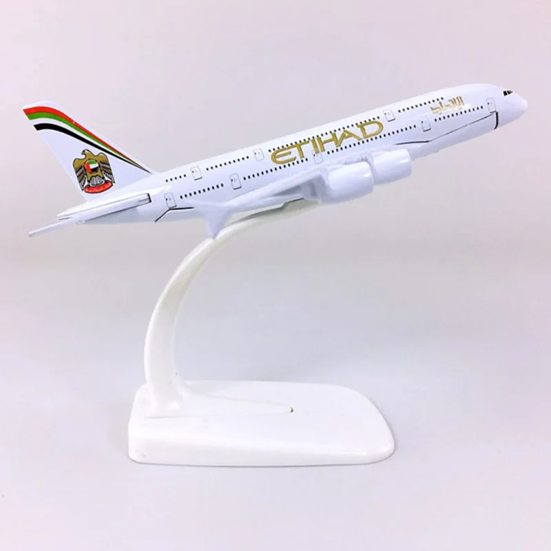 14 см 1: 400 Airbus A380 модель ETIHAD самолеты с базовым сплавом самолет коллекционный