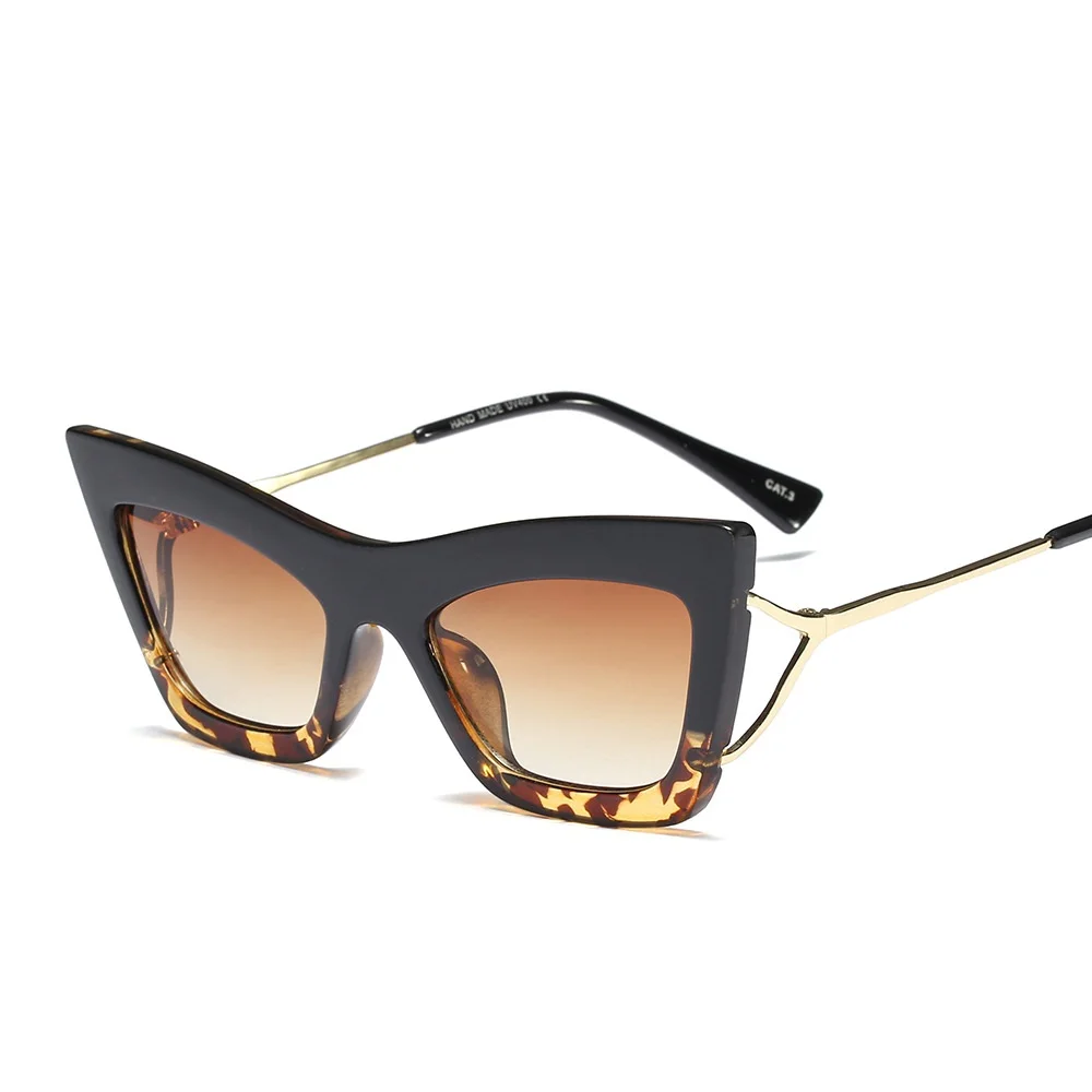 Women Fashion Hollow Alloy Legs Cat Eye Sunglasses Personality Elegant Cosy Shades Street Snap Sun Glasses UV400 Oculos De Grau |