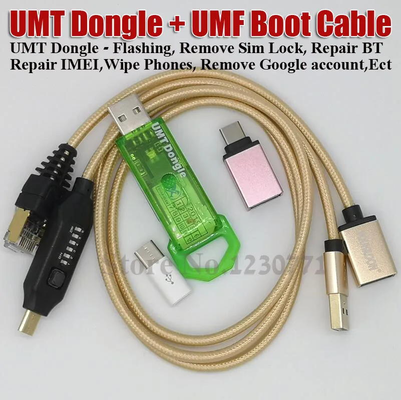 Umt dongle pro UMT Key + UMF ALL Boot кабель для Samsung Huawei LG ZTE Alcatel ремонт и разблокировка по