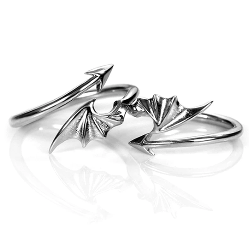 Мужские и женские кольца Простые Модные индивидуальные открытые в стиле панк с