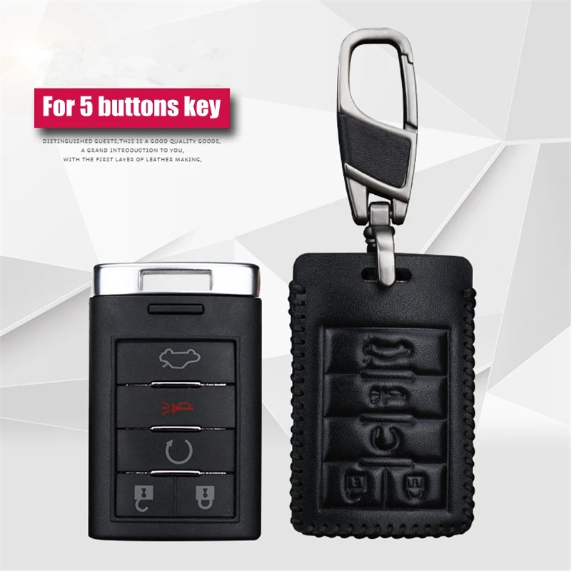 LUNASBORE модный автомобильный кожаный чехол для ключей брелок Cadillac SRX XTS SLS CTS ATS