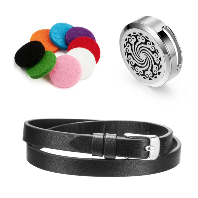 

Fashion 30mm 316 Stainless Steel Twisted-Off Essential Oil Diffuser Aromatherapy Bracelet (free 8 felt pads) Valentines Gift