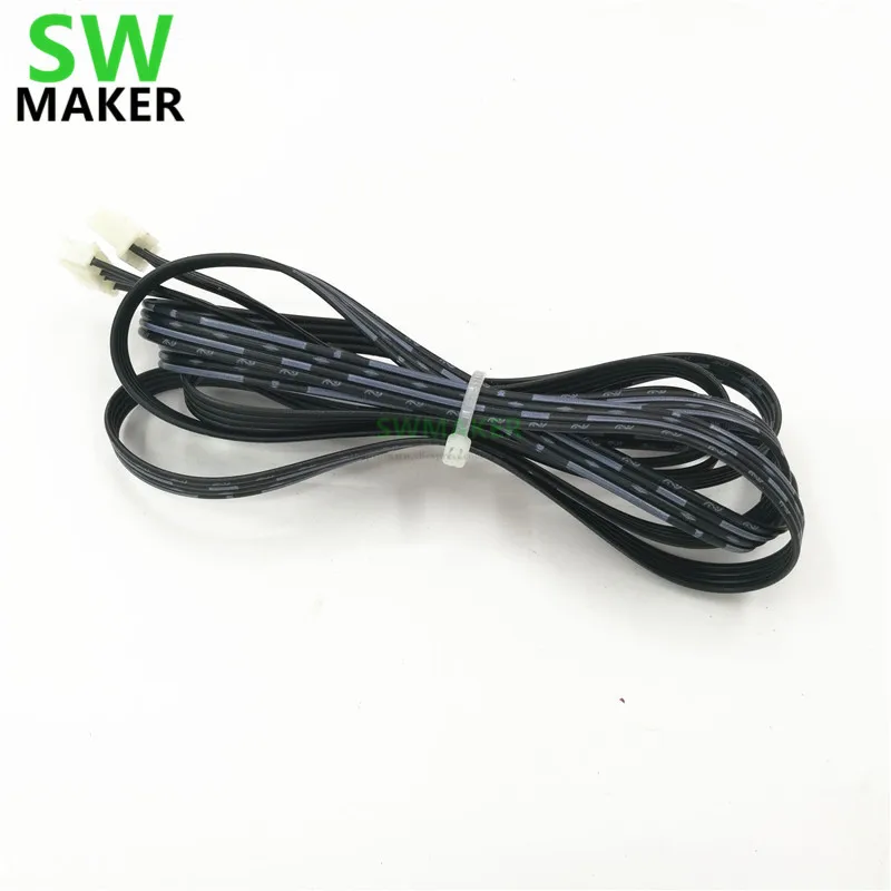 

2pcs stepper motor line/cable for Wanhao Duplicator 5S D5S, mini 3DS printer spare parts 130mm stepper motor cable line