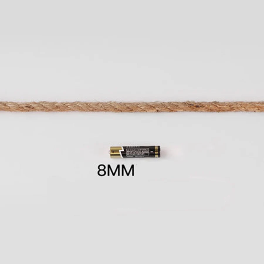 8mm 10m 10 м 50 м 200 м 400 м Конопляный джутовый шнур DIY/декоративный ручной работы витой веревочный аксессуар для бумаги крафт упаковочная коробка линия - Цвет: 8mm 10m