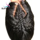 Sunnymay 13x4 кудрявые прямые парики с детскими волосами предварительно вырезанные Синтетические волосы на кружеве парики из натуральных волос на кружевной основе 130% Волосы Remy перуанские Синтетические волосы на кружеве парики