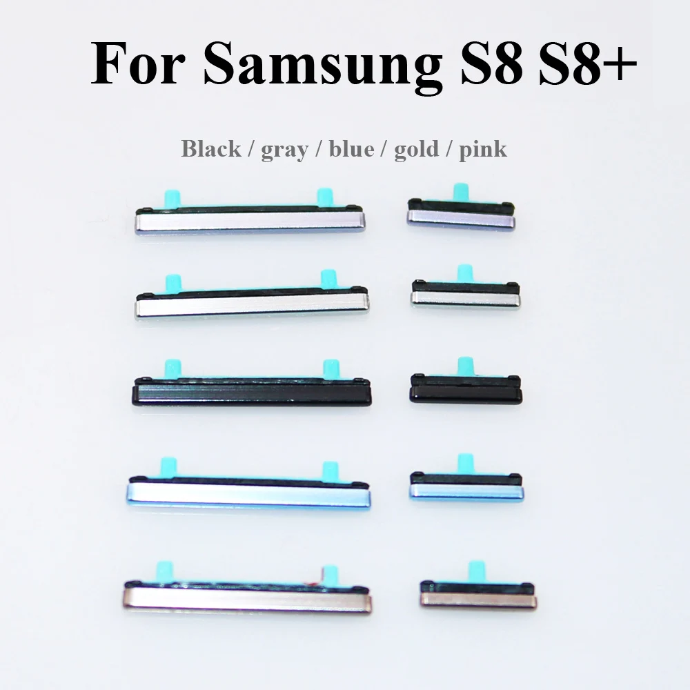 

ChengHaoRan 1set For Samsung S8 S8+ G9500 G9550 S8 Plus Volume Camera key button middle side button power turn on/off key button