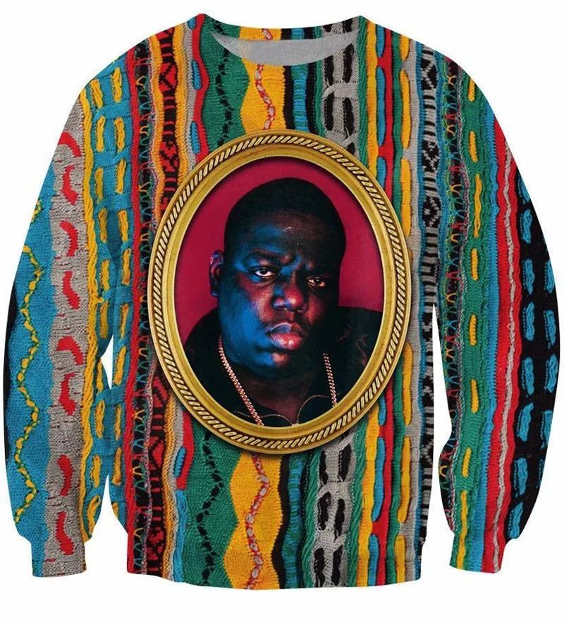 PLstar Cosmos Толстовка Notorious B. I. G. Джемпер Biggie Smells с принтом персонажа, модная одежда для женщин и мужчин, пуловер
