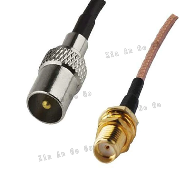 

The factory sales RF Coaxial cable SMA to TV connector SMA female to TV male Plug RG316 Pigtail cable 15cm fast ship