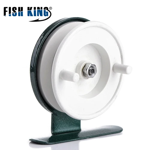 Тёмно-синий FISH KING зимняя удочка для подледной рыбалки 50/75 см, 2 секции, удочки с катушкой для рыболовного колеса, снасти - Цвет: Тёмно-синий