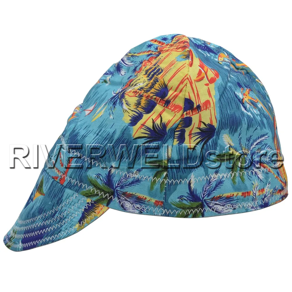 Washable Coconut Tree Style Protective Welding Helmet Cotton Sweat Absorption Cap Hat Hood For Welder Protection | Инструменты