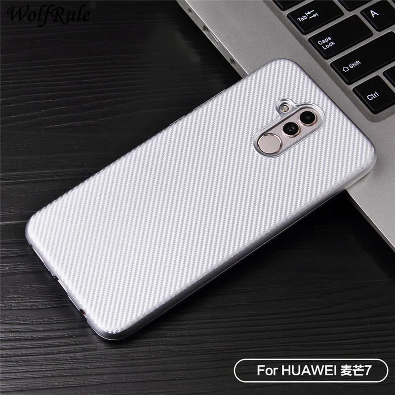 Huawei Mate 20 Lite чехол Maimang 7 роскошный с полной защитой из углеродного волокна Мягкий