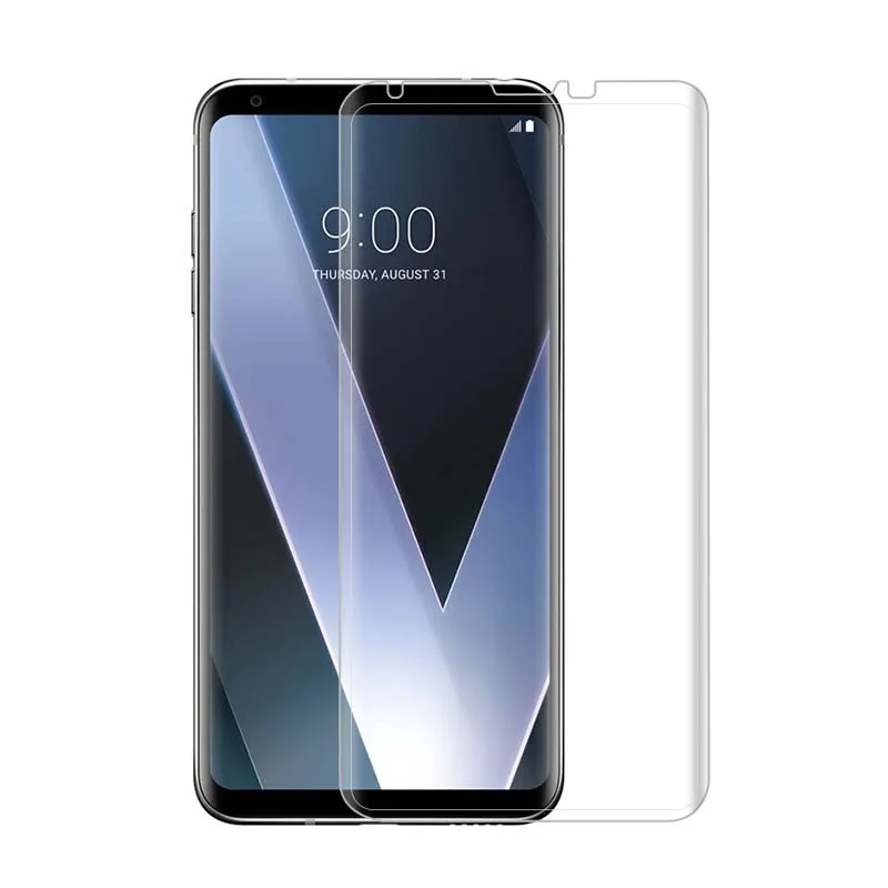 Для LG V30 закаленное Стекло Экран протектор 9 H 3D изогнутые Anti Explosion GHMY|Защитные