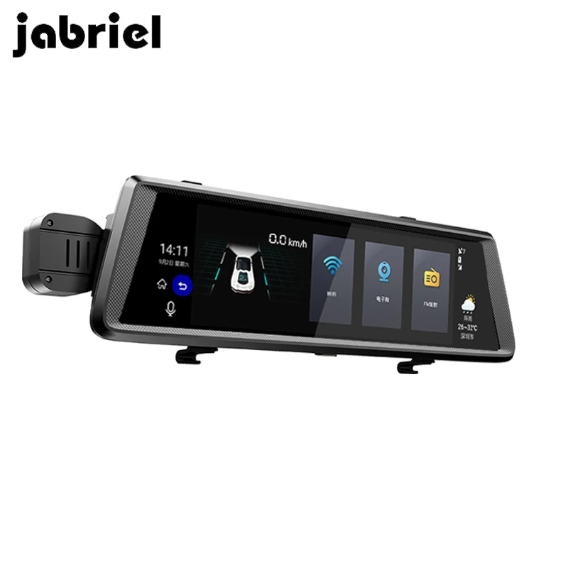 Зеркало видеорегистратор Jabriel Android 4G 10 дюймов Full HD 1080P GPS