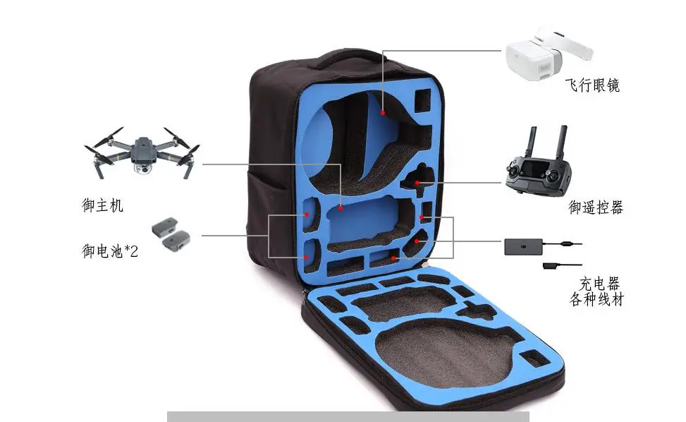 VR стекло DJI очки рюкзак RC Drone Mavic сумка для квадрокоптера Spark через плечо|bag for|bag bagbag