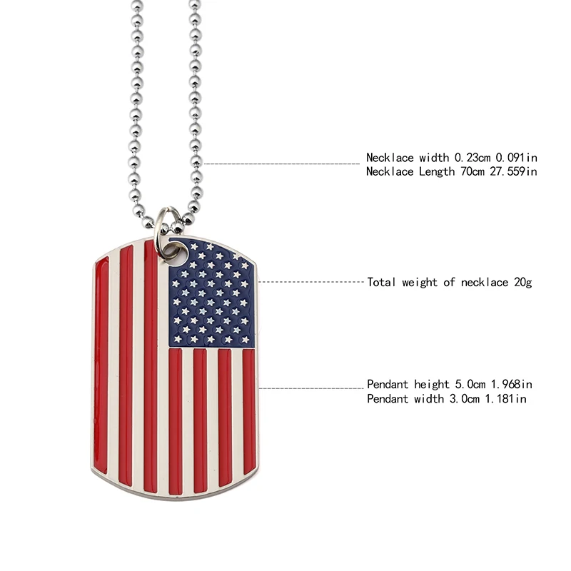 Подвески в виде американского флага M4A1 листка пеньковой породы ожерелья для