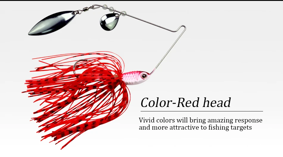 1 шт. Спиннербейт Jig Head 14g 1/2oz Металлические блесны рыболовные приманки ложка блестками Спиннербейт Leurre для рыбалки
