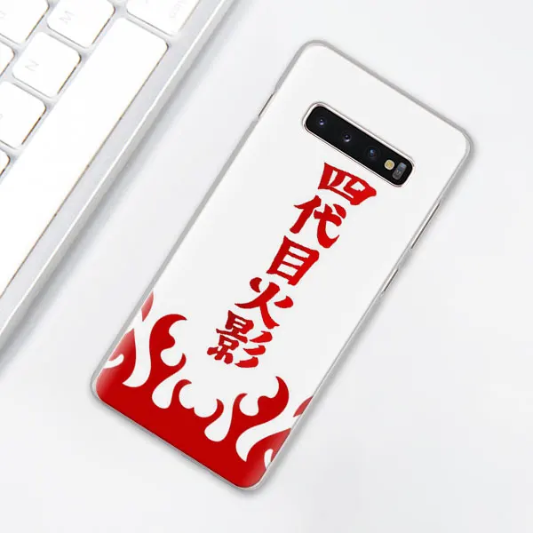 001 Аниме Наруто минималистичный чехол для телефона samsung Galaxy S10e S10 Plus S7 S8 S9 Plus Note 8 9 M10 M20 M30 жесткий чехол Coque - Цвет: 001