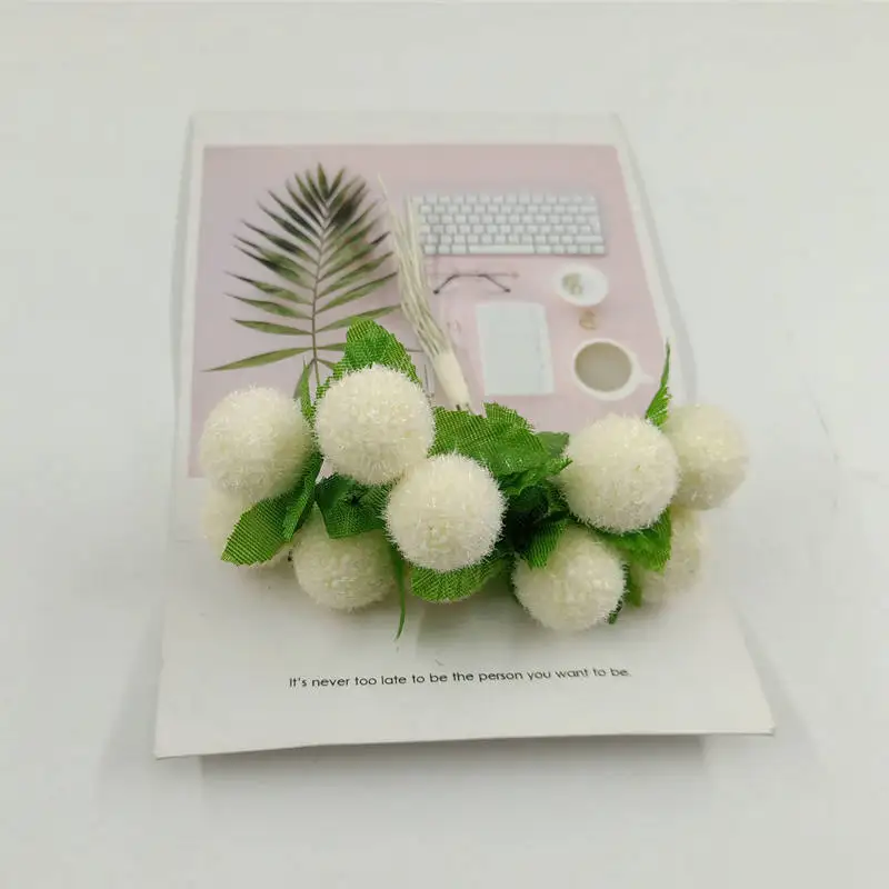 10 шт. искусственные букеты simulacao DE flores lint bola bolha/домашний декор casamento do Natal DIY produtos |