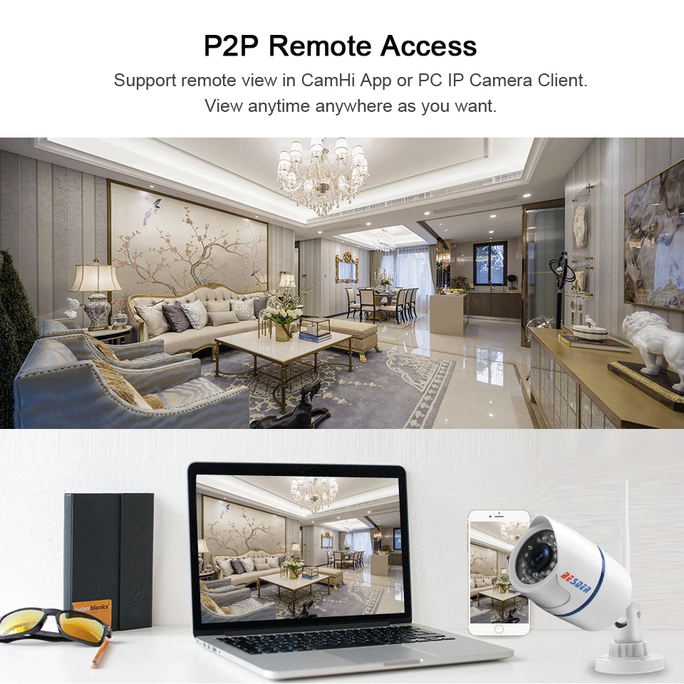 BESDER аудио 1080 P 720 Wi Fi IP Камера микрофон наблюдения открытый Водонепроницаемый