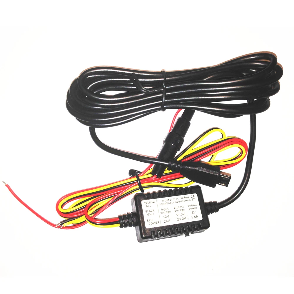 Micro USB High End жесткий провод комплект 5 v 1.5amp для Dash Cam мини 0803/0805/0806/0826/0903/0906/0906 s Nano Q Phone