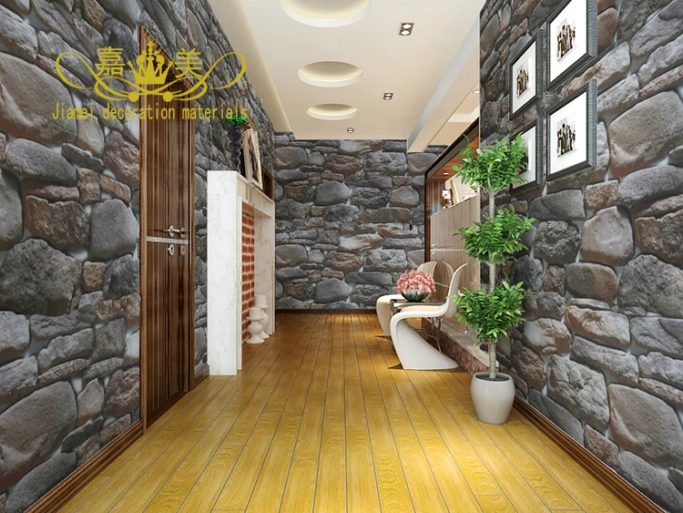 PVC self-adhesive wallpaper retro simulation brick dormitory TV background 3D stereo stickers -92 | Обустройство дома