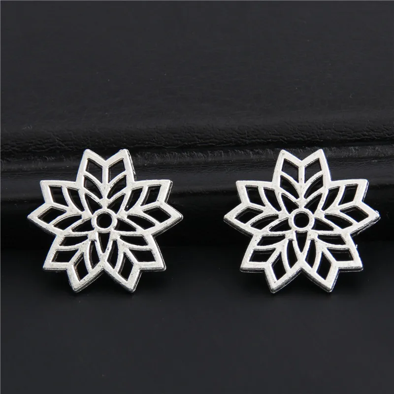 

60 шт., серебряные подвески для браслета, 16 мм