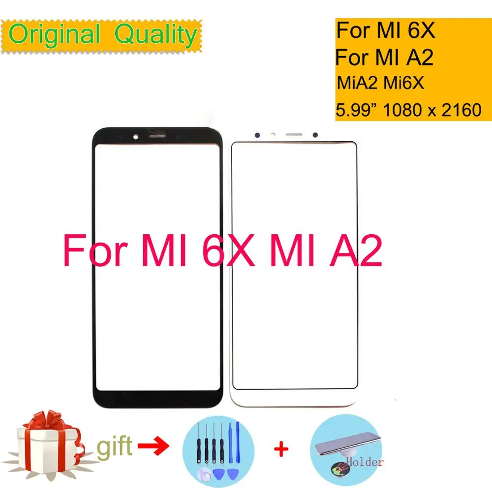 Felfial 5 99 &quotоригинал для Xiaomi Mi A2 6X MiA2 Mi6X Сенсорная Панель переднее внешнее стекло