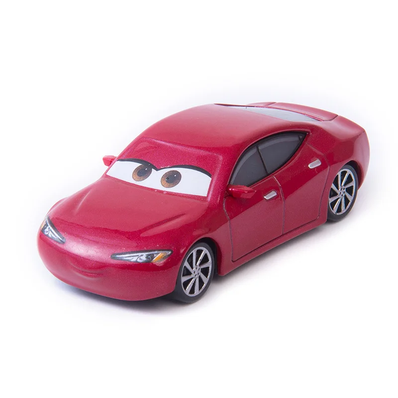 Red Disney Pixar Cars 2 3 Новинка Молния Маккуин Джексон шторм Рамирез матер 1:55 литая под давлением модель автомобиля из металлического сплава игрушка детский подарок - Цвет: Red
