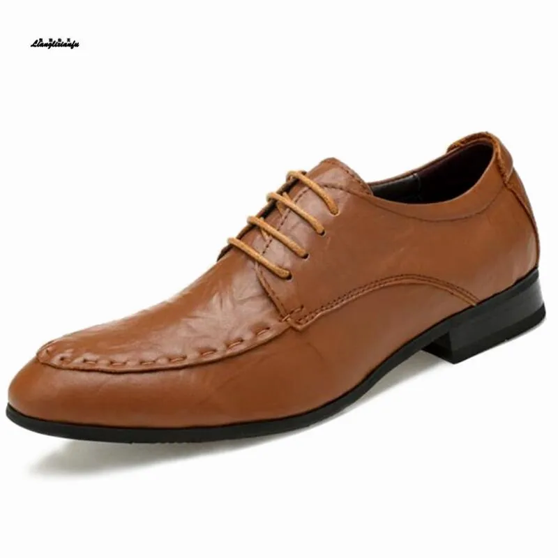 Плюс: 35-48 49 50 высокое качество мужской shoesComfortable zapatos hombre Для мужчин красавец владеет обувь платье/Свадебные мужская деловая обувь