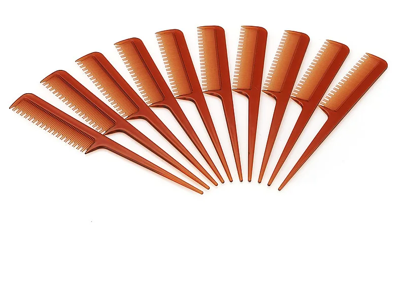 2018 1 шт Горячая мода коричневый мелкозуб гребень антистатические волосы стиль