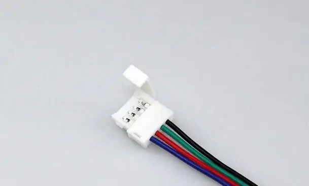 Большой Продвижение 5x 4Pin 10 ММ Женский DIY ПВХ RGB LED PCB Газа Разъем Адаптера Для 5050