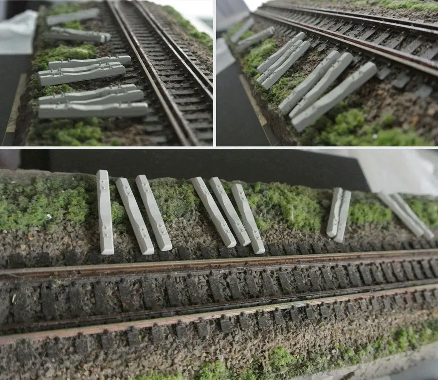 20 шт. DIY 1:87 Новый Тип III бетонная Подушка спальное место трек сцена модель железной