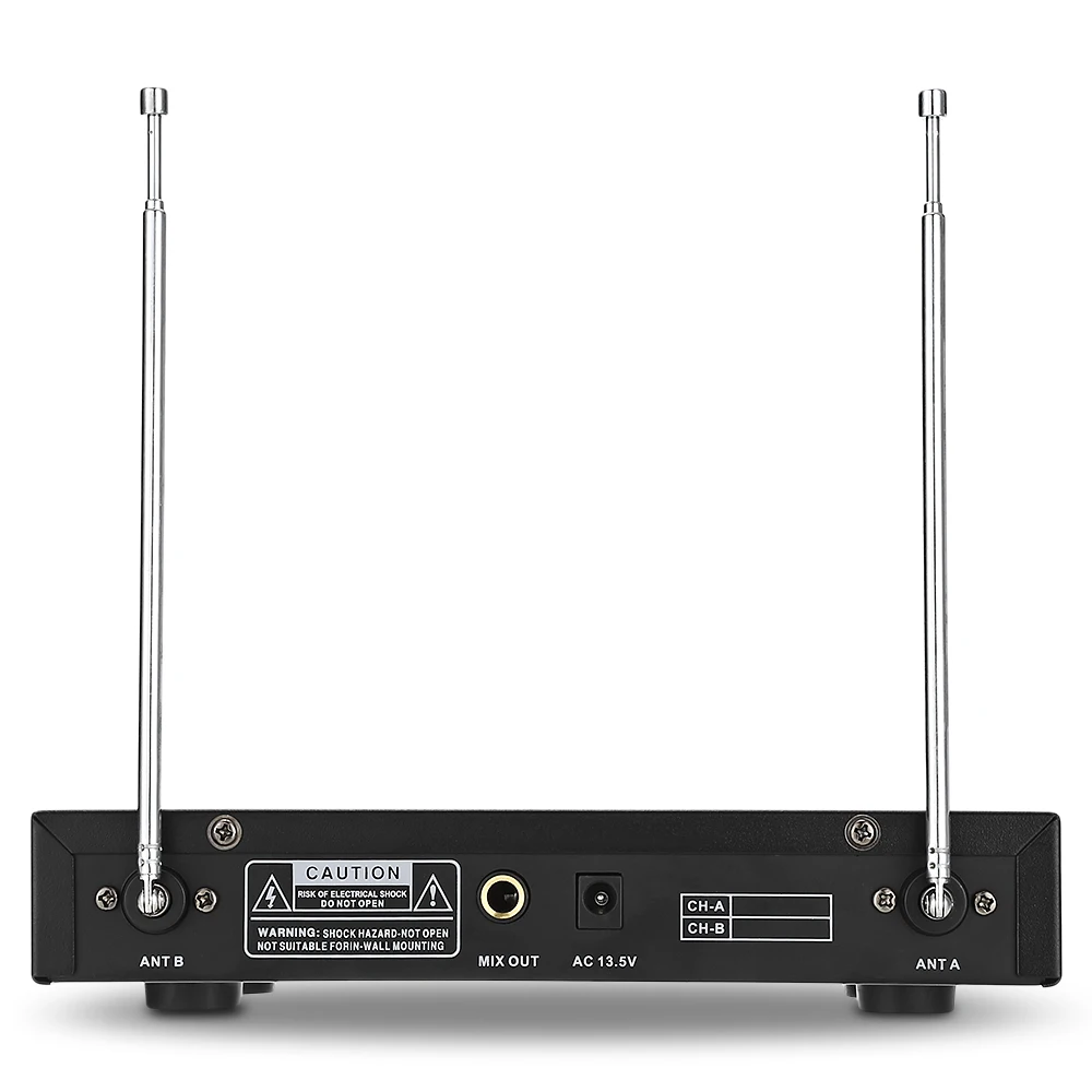 WEISRE беспроводной VHF микрофон системы двухканальный ручной работы динамический