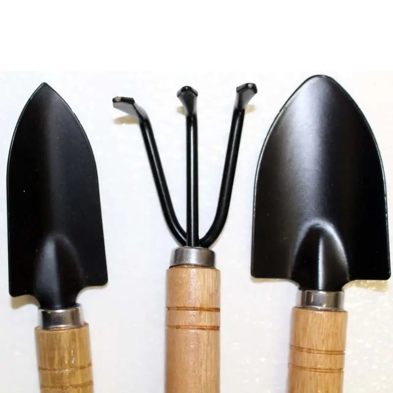 3PCS/Set Mini Garden Shovels Claw Tool with Wooden Handles DIY Garden Hand Tools for Limited Areas Flower Pots Dropshipping