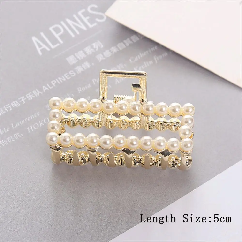5cm Full Pearls MISM дамские большие зажимы для волос маленькая заколка для волос бабочка когти Зажимы для женщин INS модные шпильки для волос с жемчугом аксессуары для девочек - Цвет: 5cm Full Pearls