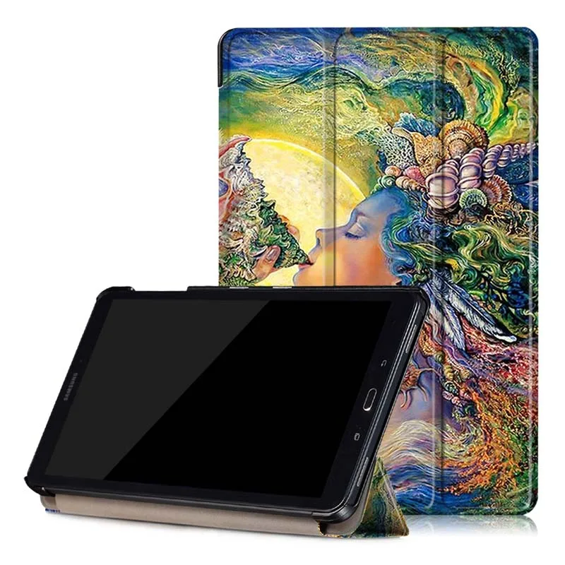 Чехол для планшета Samsung Galaxy Tab A A6 10 1 P580 P585 защитный чехол книжка из искусственной
