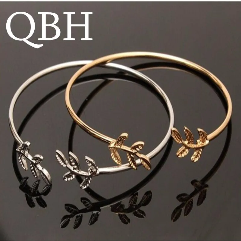 L163 новые Pulseiras мужские Bijoux Love Leaves открытые очаровательные браслеты на запястье и