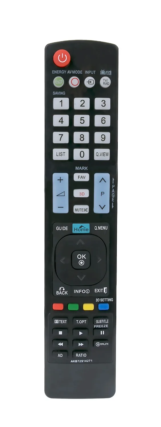 Новый пульт дистанционного управления AKB72914271 подходит для LG 50PW450 50PZ250 50PZ550T 60PZ250T