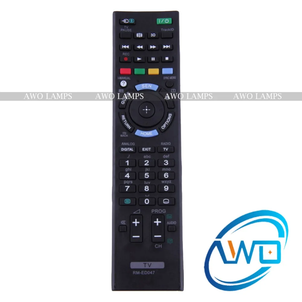 AWO новый пульт дистанционного управления для SONY Bravia TV RM ED047 KDL 40HX750|remote control