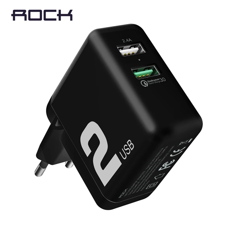 Рок н 30 Вт Quick Charge 3 0 Мобильный телефон Зарядное устройство для samsung S8 S9 FCP Быстрая