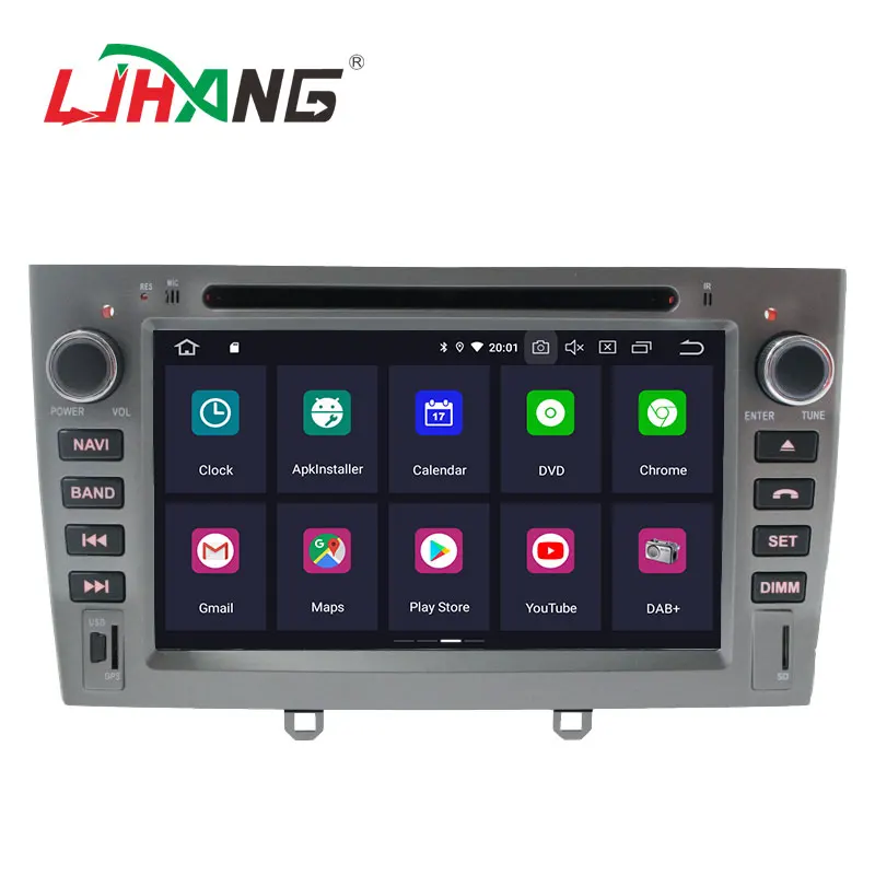 Автомобильный DVD плеер LJHANG Android 10 для PEUGEOT 308 408 308SW WIFI мультимедийный GPS навигатор