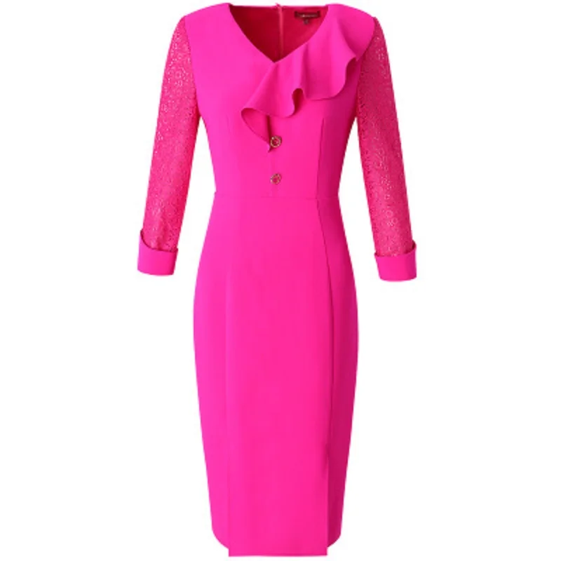 Весна 2019 Роскошный дизайнерский новый деловой пикантный женский v образный вырез