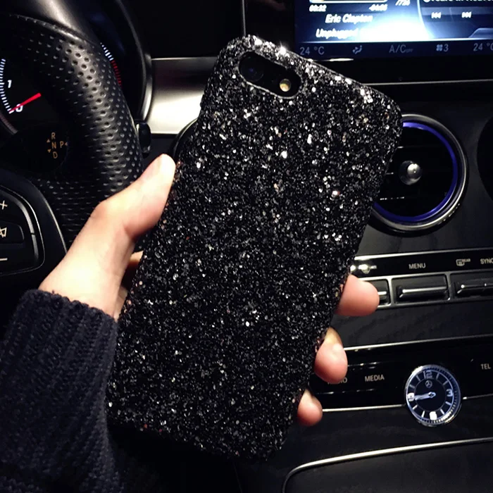 New Design Luxury Flash Powder Crystal Diamond Case For Iphone 6 6plus 6S 6Splus 7 7plus x CASE Cover for samsung s7 e s8 plus |