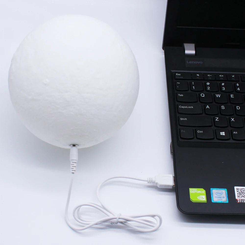 3D принт лунного света 2 Цвет изменить сенсорный переключатель Спальня ночника