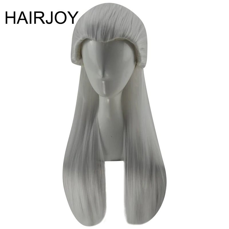 Парик для косплея HAIRJOY серебристо белый Геральт ривии из игры ведьмаков Длинные